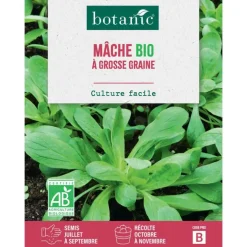 Graines de mâche à grosse graine bio botanic® - graines à semer