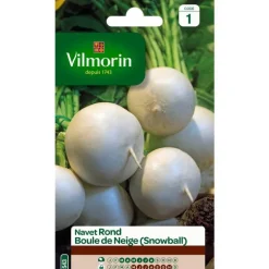 Graines de navet rond boule de neige Vilmorin - graines à semer
