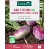 Graines de navet rouge plat hâtif à feuille entière bio botanic® - graines à semer