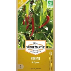 Graines de piment de Cayenne bio Ferme de Sainte Marthe - graines à semer