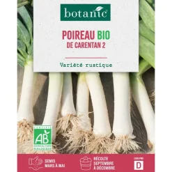 Graines de poireau de carentan 2 bio botanic® - graines à semer
