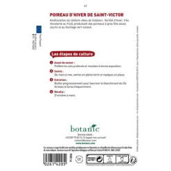 Graines de Poireau d’hiver de Saint Victor bio botanic® - graines à semer