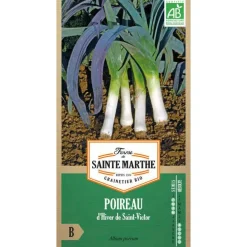 Graines de poireau d'hiver Saint Victor bio Ferme de Sainte Marthe - graines à semer