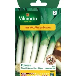 Graines de poireau précose race major Vilmorin - graines à semer