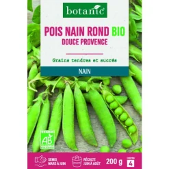 Graines de pois nain rond douce provence bio botanic® - graines nain semer