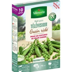 Graines de pois nain télévision grain ridé Vilmorin - graines à semer