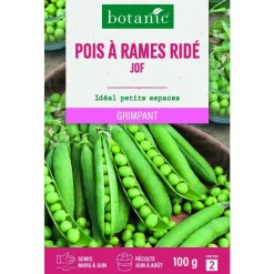 Graines de pois ridé à rames jof botanic® - graines ridé semer