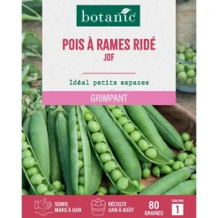 Graines de pois ridé à rames jof botanic® - 80 graines à semer