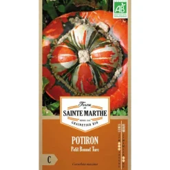 Graines de potiron petit bonnet turc bio Ferme de Sainte Marthe - graines à semer