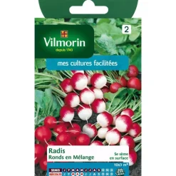 Graines de radis rond en mélange Vilmorin - graines à semer