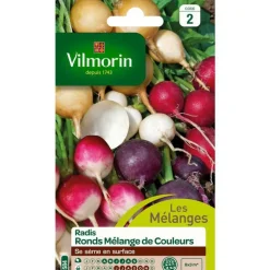 Graines de radis rond mélange de couleurs Vilmorin - graines à semer