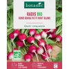 Graines de radis rond rouge à petit bout blanc bio botanic® - graines à semer