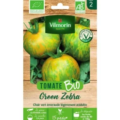 Graines de tomate green zebra bio Vilmorin - graines à semer