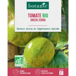 Graines de tomate green zebra bio botanic® - graines à semer
