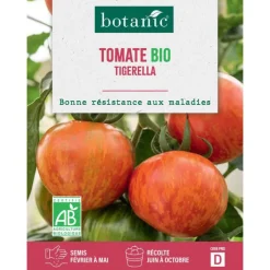 Graines de tomate tigerella bio botanic® - graines tigerella semer