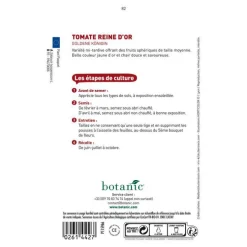 Graines de Tomates reine d’or bio botanic® - graines à semer