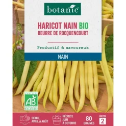 Graines d'haricot nain beurre de rocquencourt bio botanic® - graines nain semer