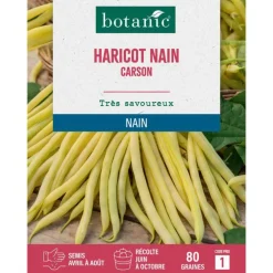 Graines d'haricot nain carson botanic® - graines nain semer