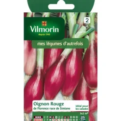 Graines d'oignon rouge de Florence race de simiane Vilmorin - graines à semer