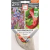 Graines présemées de duo productif Poivron et bourrache bio Ernest turc - 2 ronds de 10 cm