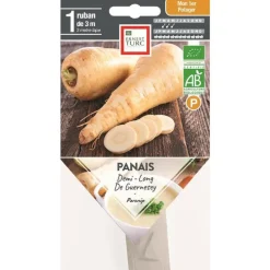 Graines présemées de Panais demi-long Ernest Turc - 1 ruban de 3 m