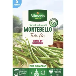Grains de haricot nain Montebello Vilmorin - graines à semer