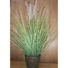 Graminée artificielle en pot métal Ø 36 x H 120 cm