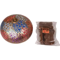 Grande bonbonnière avec des oursons au chocolat au lait bio Taloma - 105 g