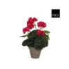 Géranium rose plante artificielle en pot H 34 x Ø 20 cm