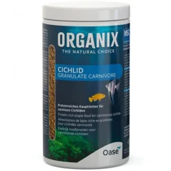 Granulés alimentaire pour cichlidés carnivores, bio, OASE AQUARIUM - Organix - 1000ml