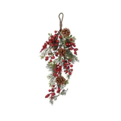 Grappe avec baies et feuilles - 10x25x45 cm