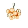 Grappe boule coloris or en verre - Ø 2 cm