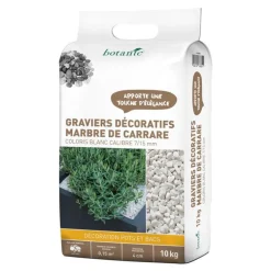 Graviers décoratifs de marbre de Carrare 7 à 15 mm en sac de 10 kg