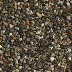 Graviers décoratifs de silice gris calibre 7 à 15 mm en sac de 10 kg