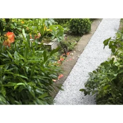 Graviers de marbre de Carrare blanc calibre 8 à 12 mm en sac de 20 kg