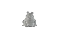 Grenouille en ciment gris Pot&Déco - 8 x 7 x 7 cm