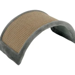 Griffoir à poser forme pont gris en bois et chanvre - 43 x 25 x 21 cm