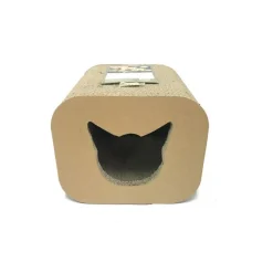 Griffoir pour chat Scratcher Cat head Box - 30 x 30 x 25 cm