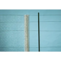 Grillage Galvanex maille hexagonale 1,3 cm Acier galvanisé Gris L2,50 m x H100 cm