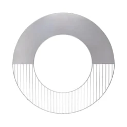 Grille et plaque chauffante pour barbecue Ø 58 cm