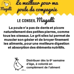 Grit silex pour poule en sac de 5 kg