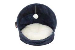 Grotte pour chat bleu Kensington Scruffs – Taille 44 x 44 x 48 cm