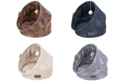 Grotte pour chat bleu Kensington Scruffs – Taille 44 x 44 x 48 cm