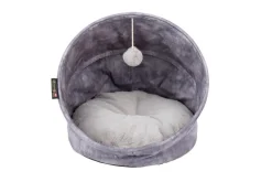 Grotte pour chat gris Kensington Scruffs – Taille 44 x 44 x 48 cm