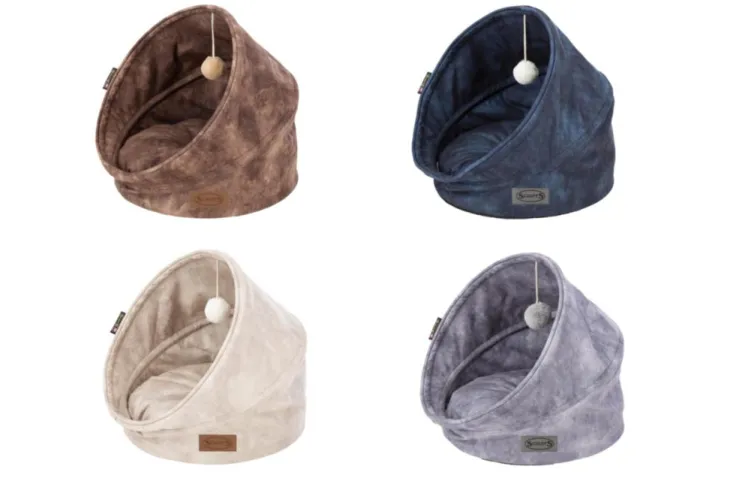 Grotte pour chat marron Kensington Scruffs – Taille 44 x 44 x 48 cm