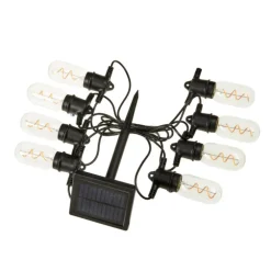 Guirlande décorative vintage coloris transparent effet blanc chaud en verre et plastique Smartgarden - 5,5 m