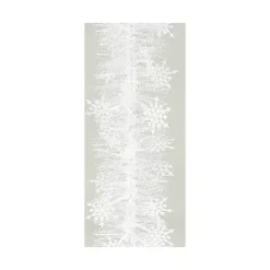 Guirlande flocons de neige en plastique coloris blanc Ø 90 mm - 2 m