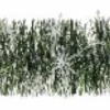 Guirlande flocons de neige en plastique coloris vert antique et blanc Ø 90 mm - 2 m
