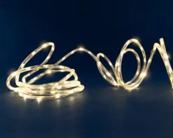 Guirlande lumineuse à 250 micro-LED blanc chaud et tube transparent Fil Lumière® - 7,5 m