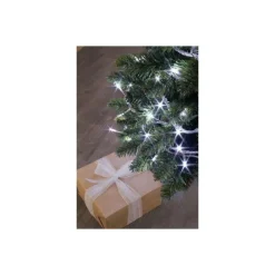 Guirlande lumineuse animée à 192 LED blanc froid sur câble transparent Flicker Light® - 16 m